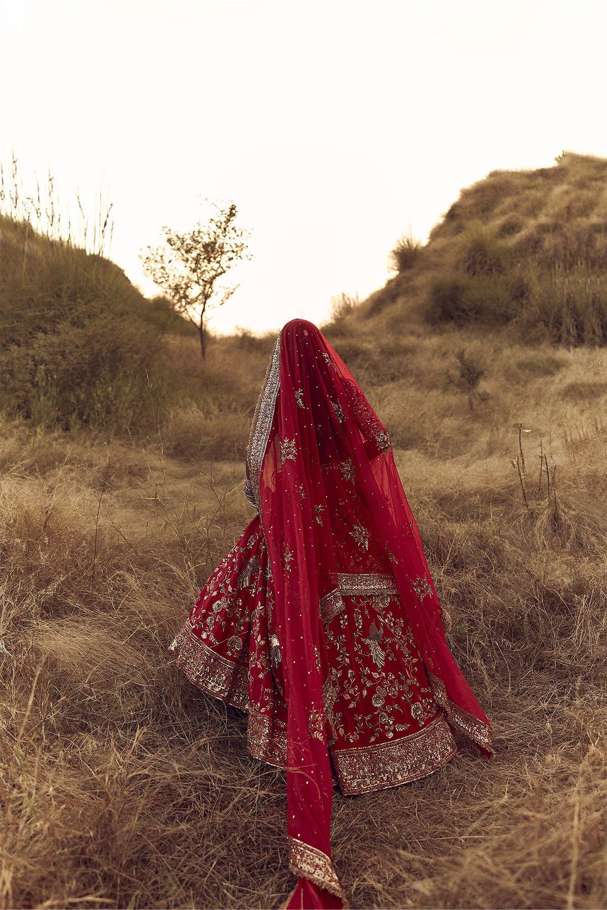 RED BIRD BRIDAL LEHENGA