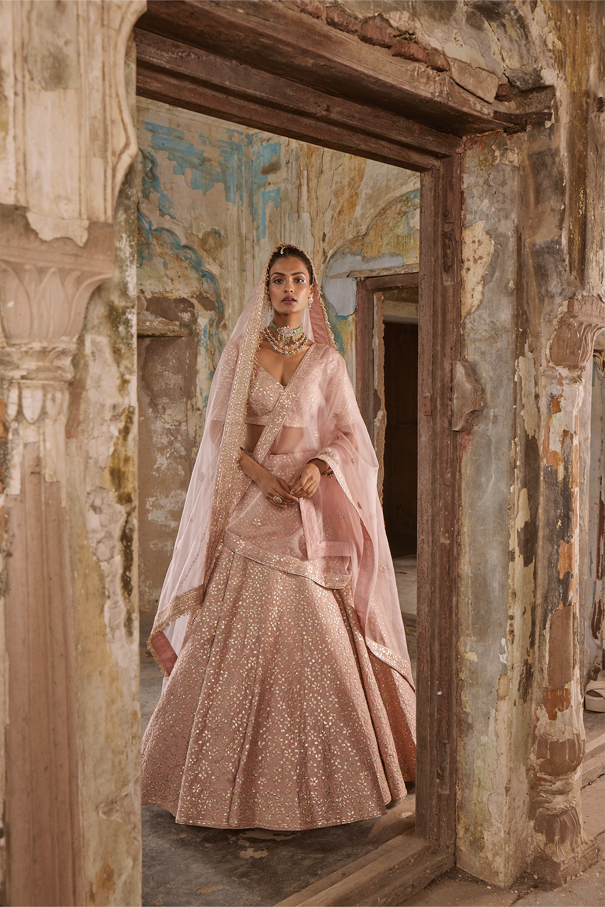 Gota Leaf Lehenga