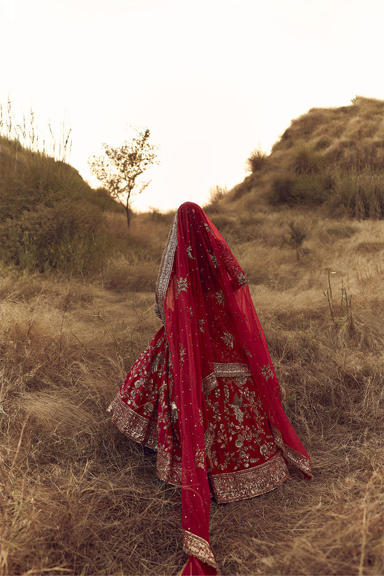 RED BIRD BRIDAL LEHENGA