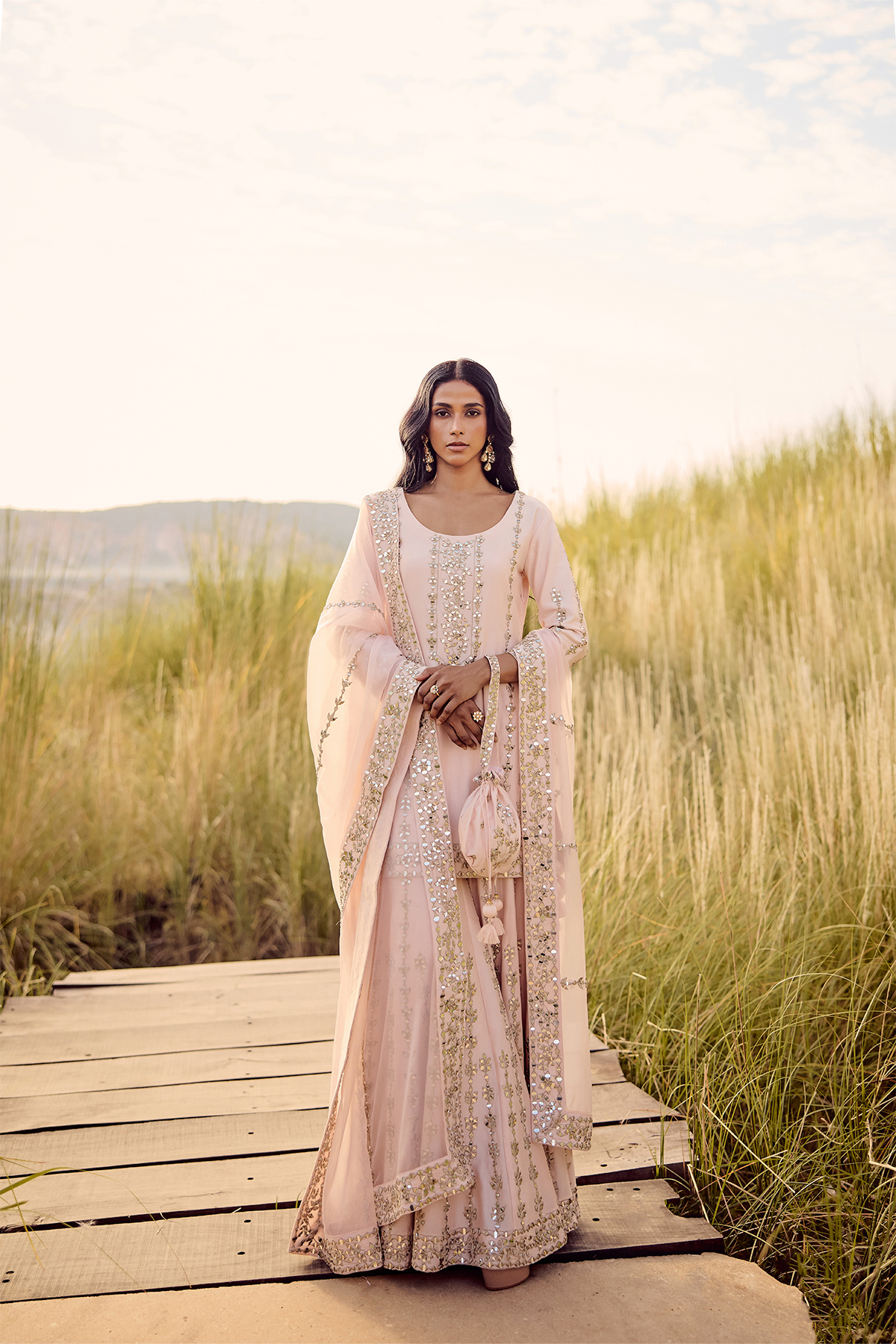 PINK HEAVY LINE SHARARA