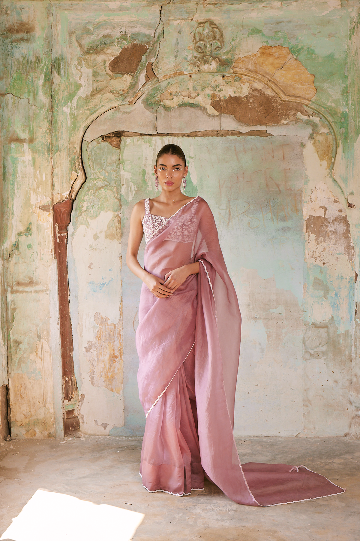 Mauve Saree