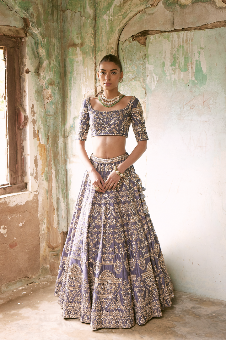 Presidential Blue Lehenga