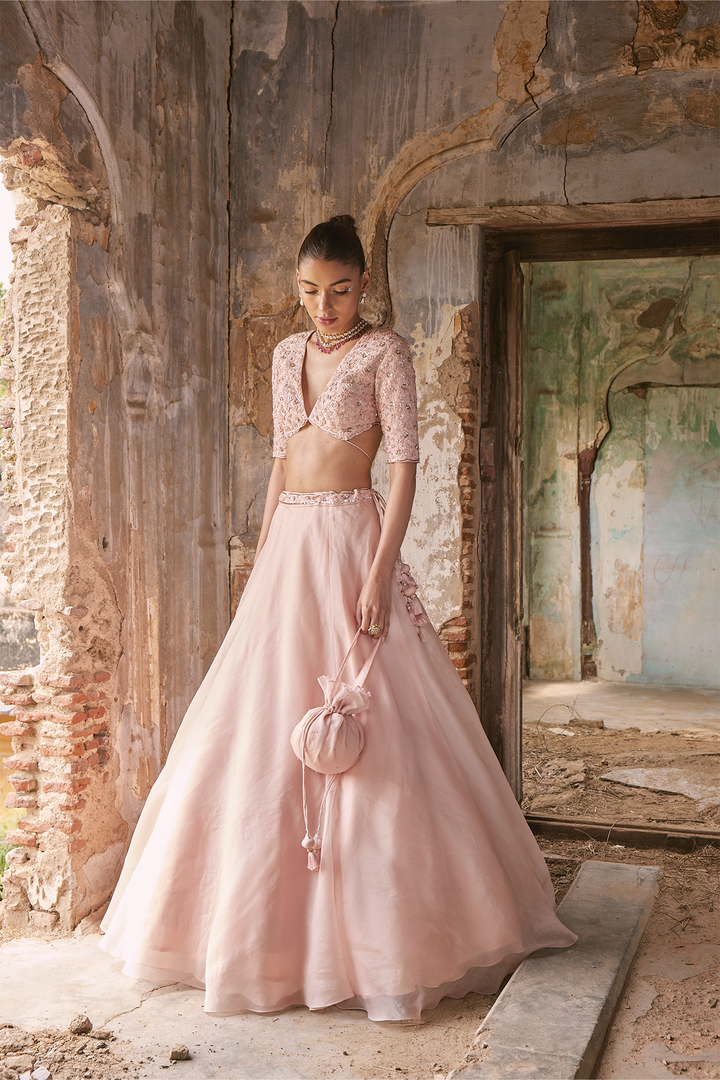Organza Lehenga