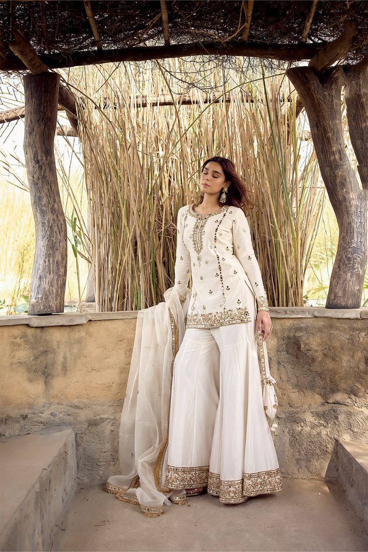 IVORY MIRROR, DORI ZARDOZI SHARARA
