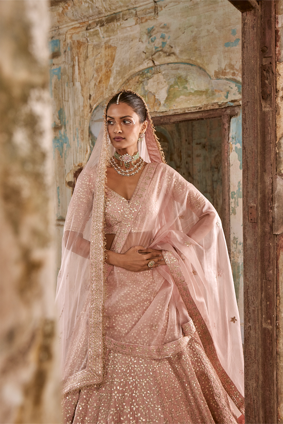 Gota Leaf Lehenga