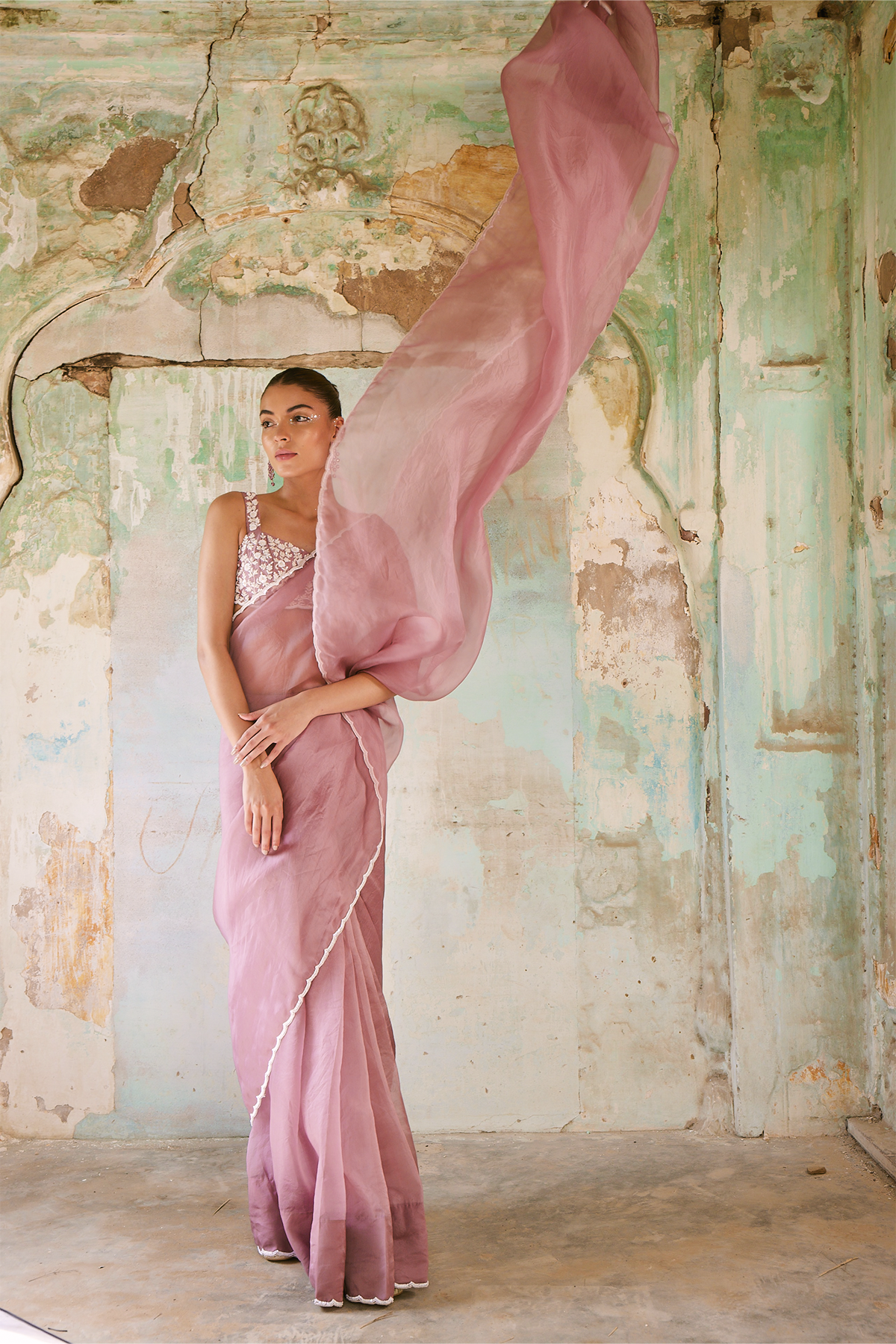 Mauve Saree
