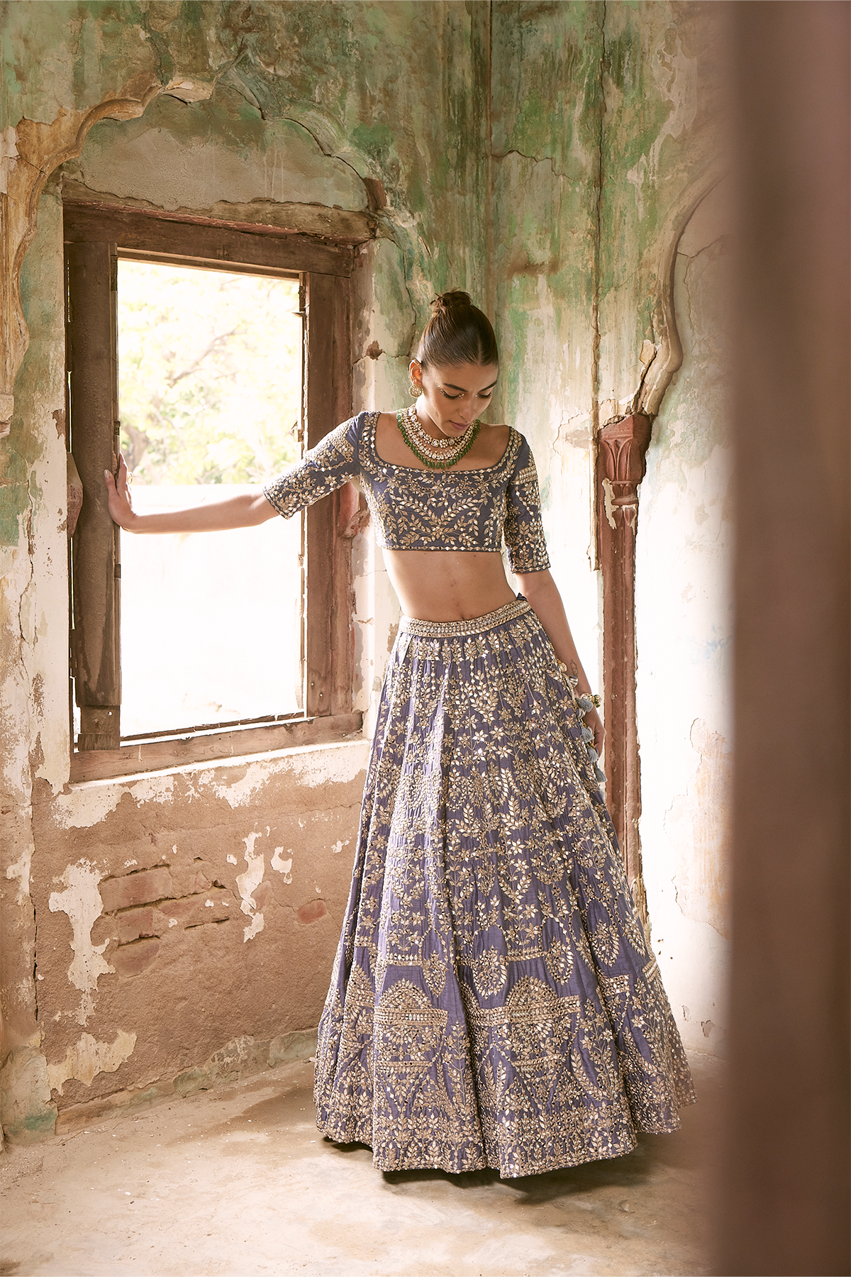 Presidential Blue Lehenga