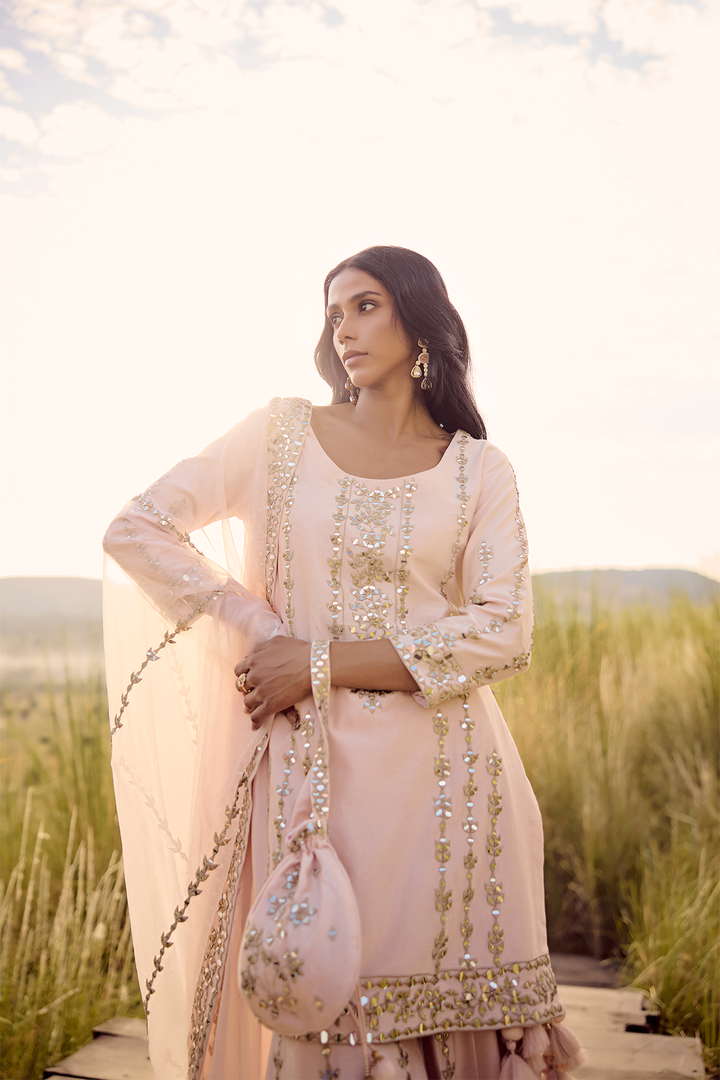 PINK HEAVY LINE SHARARA