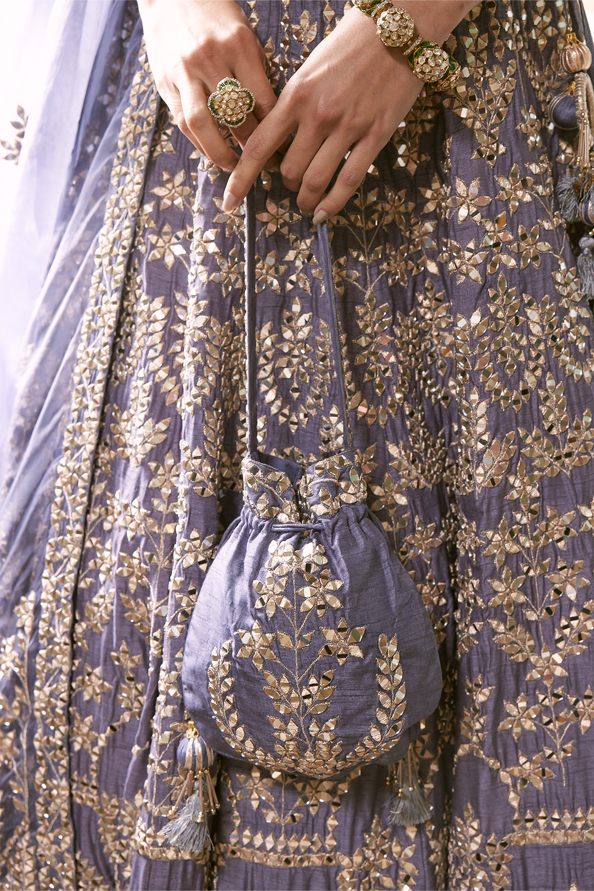 Presidential Blue Lehenga