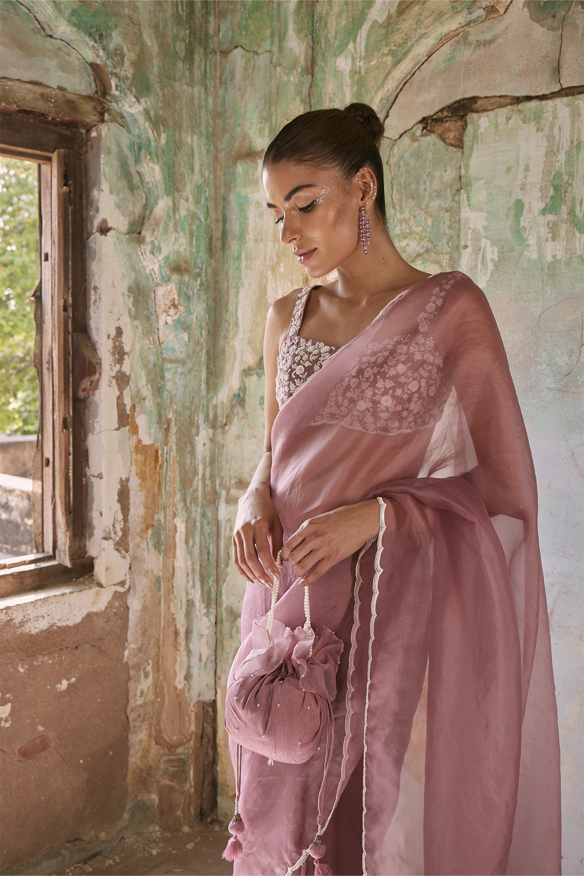 Mauve Saree