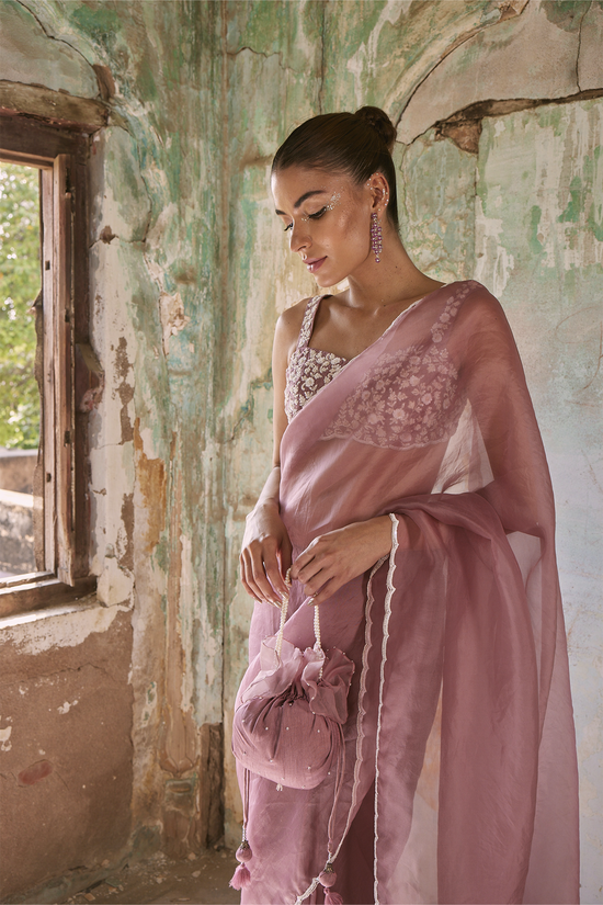 Mauve Saree
