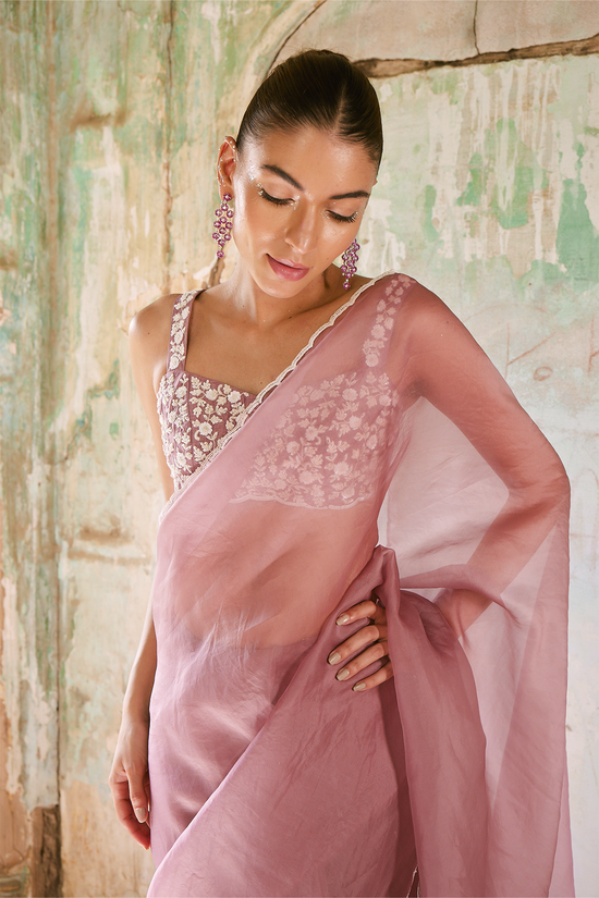 Mauve Saree