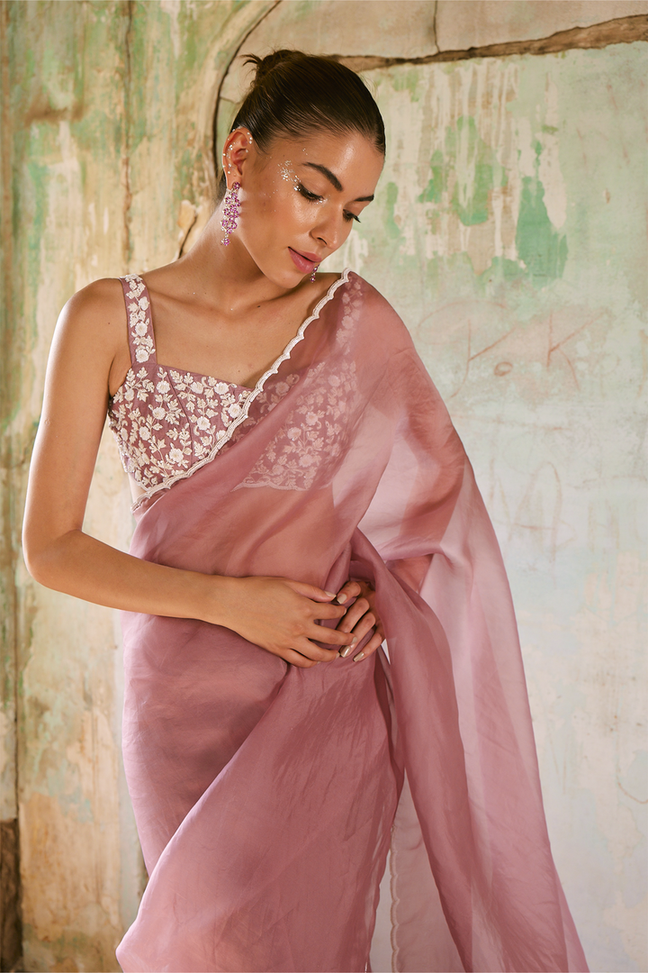 Mauve Saree